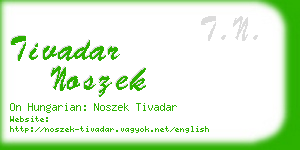 tivadar noszek business card